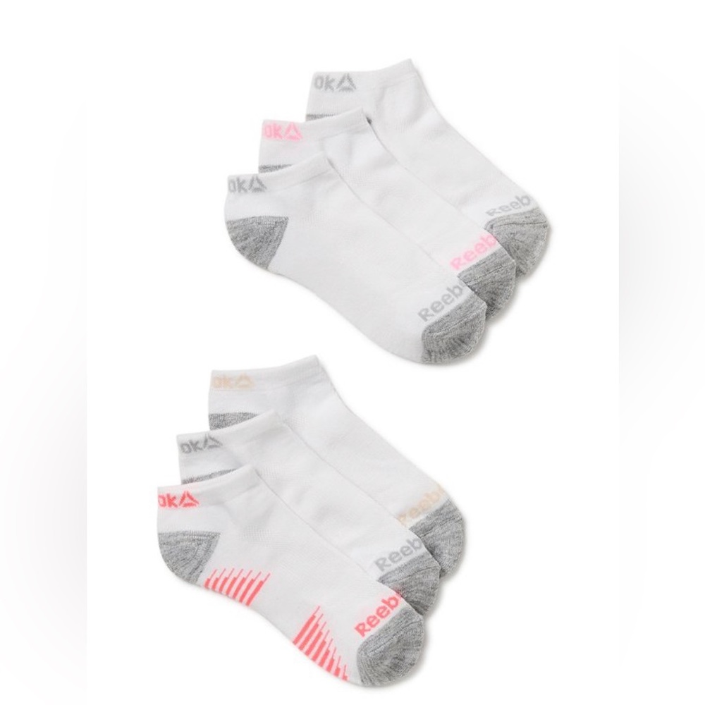 Reebok 6 Pack Low Cut Socks